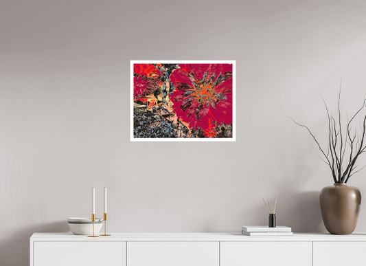 60 x 45 cm, Giclée on Hahnemühle FineArt Baryta 2cms white Love Bomb Unframed Giclée Print on Hahnemühle FineArt Baryta 325gsm
