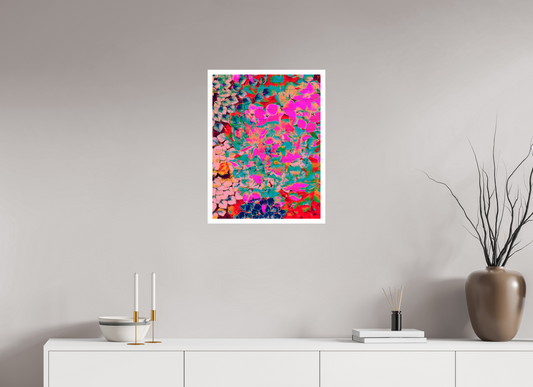 45 x 60 cm, Giclée on Hahnemühle FineArt Baryta 2cms white Moment Of Happiness Unframed Giclée Print on Hahnemühle FineArt Baryta 325gsm