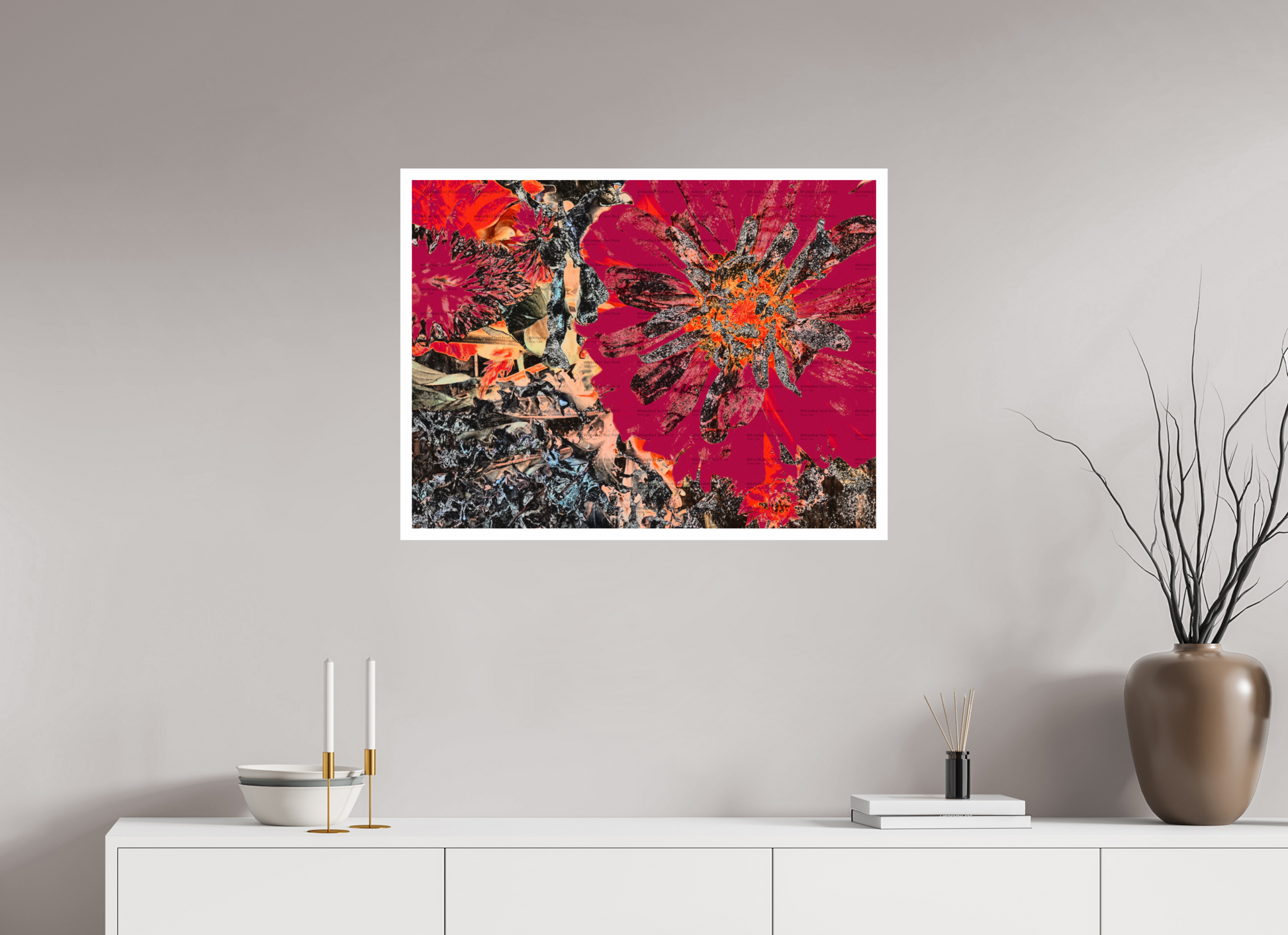 80 x 60 cm, Giclée on Hahnemühle FineArt Baryta 2cms white Love Bomb Unframed Giclée Print on Hahnemühle FineArt Baryta 325gsm
