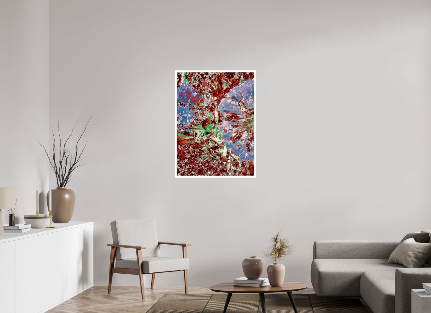 75 x 100 cm, Giclée on Hahnemühle FineArt Baryta 2cms white Rain Dance Unframed Giclée Print on Hahnemühle FineArt Baryta 325gsm